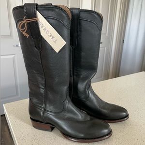 NEW Tecovas Womens Equestrian Boots 6.5 (never worn) Black Boots Cowboy